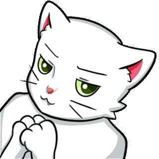 White Cat Brows Moving Sus Animation White Cat Brows Moving Sus Animation