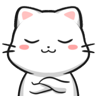White Cat Agree Nodding Animation White Cat Agree Nodding Animation