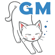 White Cat - GM Sticker White Cat - GM Sticker