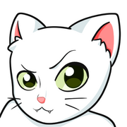 White Cat - Raise Eyebrow Sus Sticker White Cat - Raise Eyebrow Sus Sticker