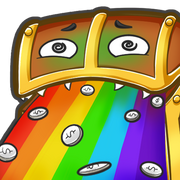 Mimmic Chest - Rainbow Vomit Sticker Mimmic Chest - Rainbow Vomit Sticker