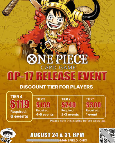 One Piece OP-17 Release Event Poster - One Piece Theme One Piece OP-17 Release Event Poster - One Piece Theme