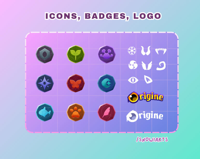 card collectible badge designs