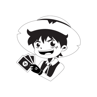 Anime black-white logo